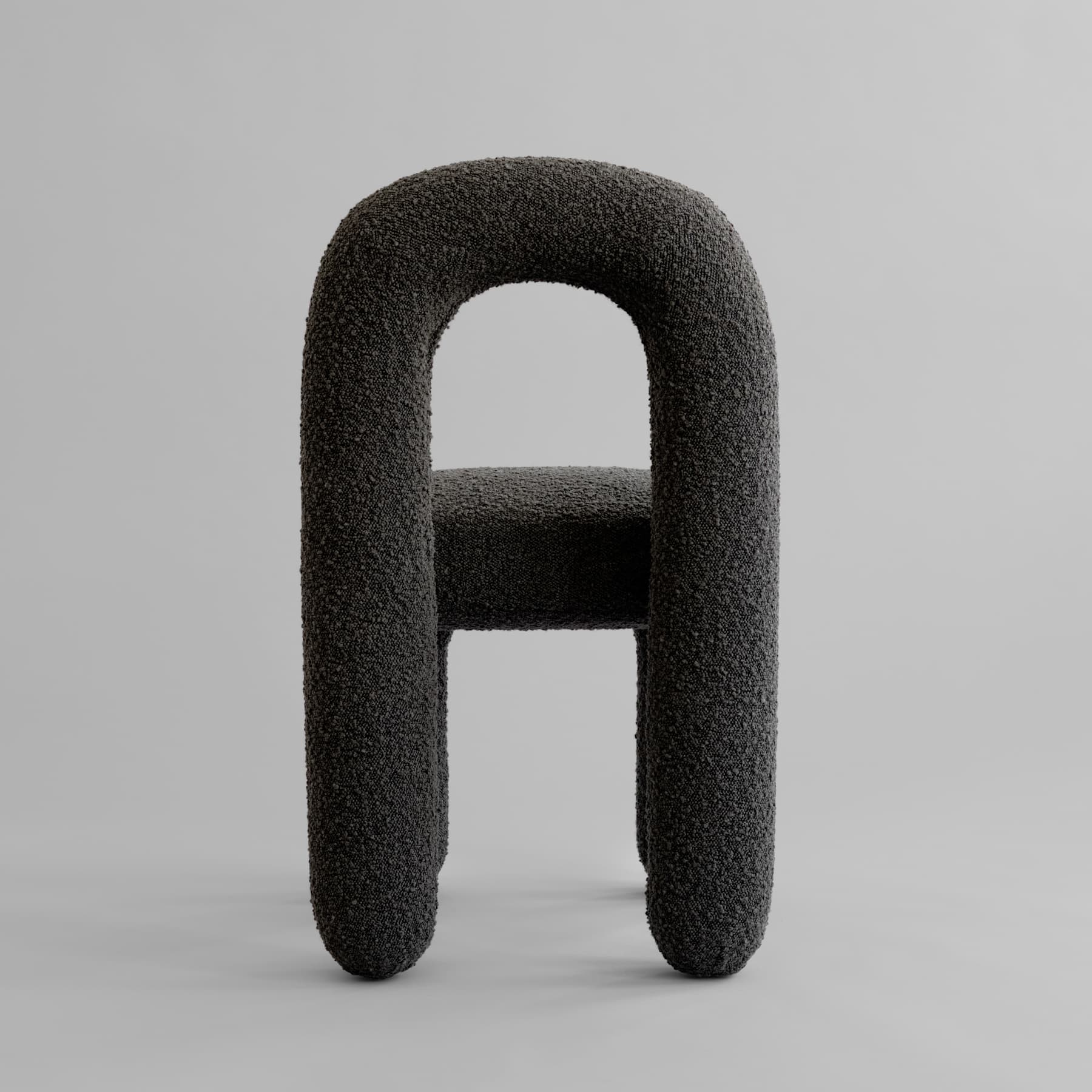 Καρέκλα Τραπεζαρίας Daiku - Μπουκλέ Deep Taupe H82 x W53 x L46 cm 101 COPENHAGEN