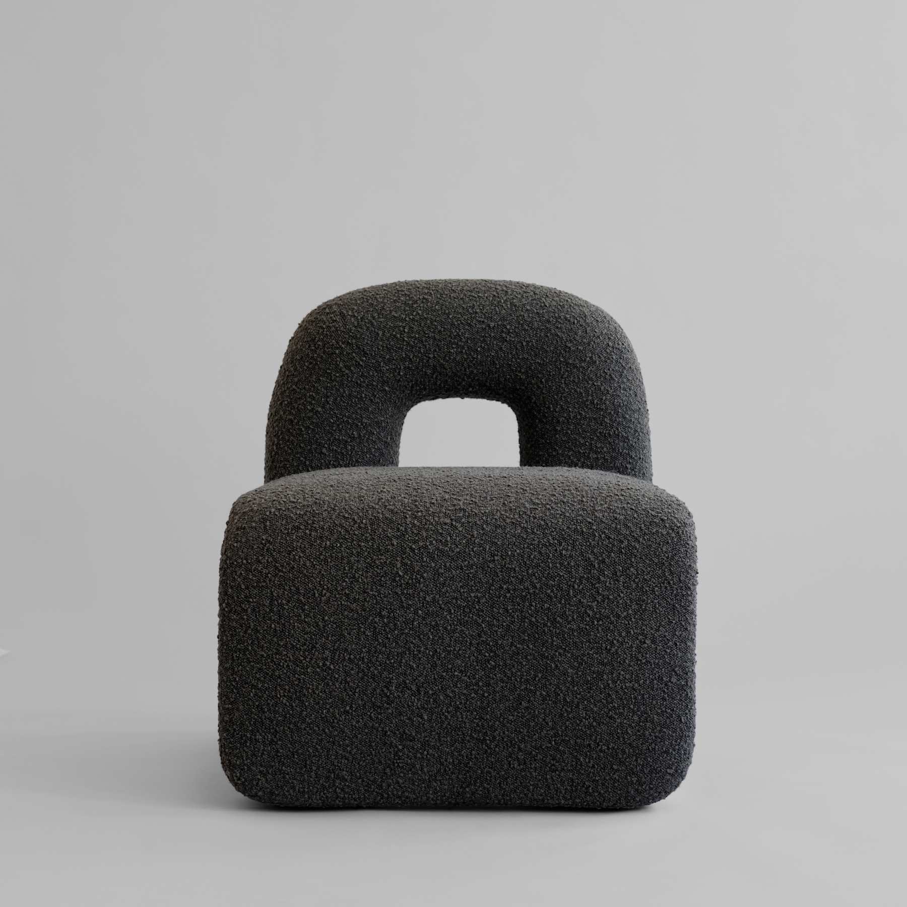 101 COPENHAGEN Καρεκλα Καρέκλα Daiku Lounge Chair Μπουκλέ Deep Taupe L60xW73xH73 CM 101 COPENHAGEN