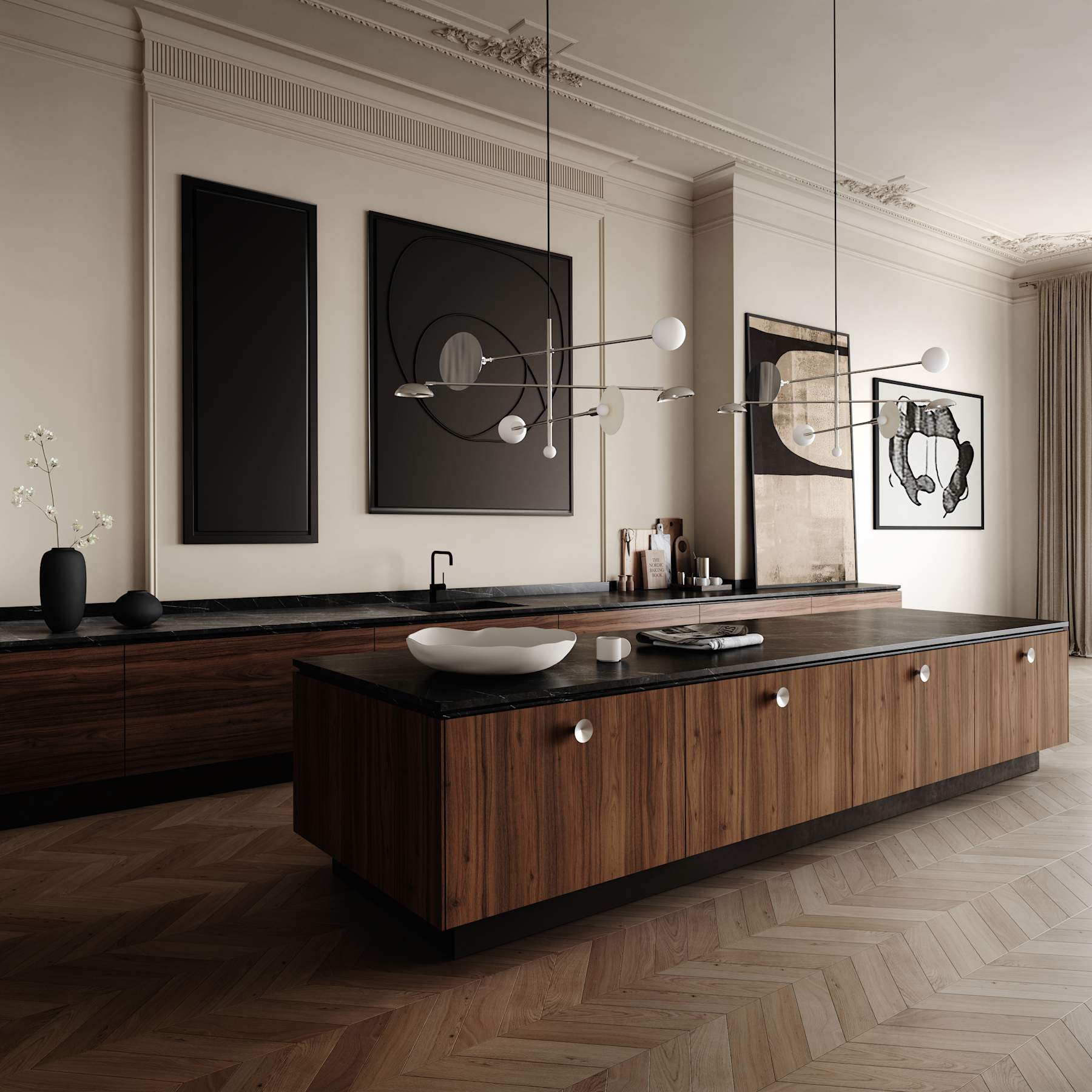 101 COPENHAGEN ΒΑΖΟ Βάζο Sunao Slim, Mini Μαύρο Κεραμικό L16 x W16 x H32 101 COPENHAGEN