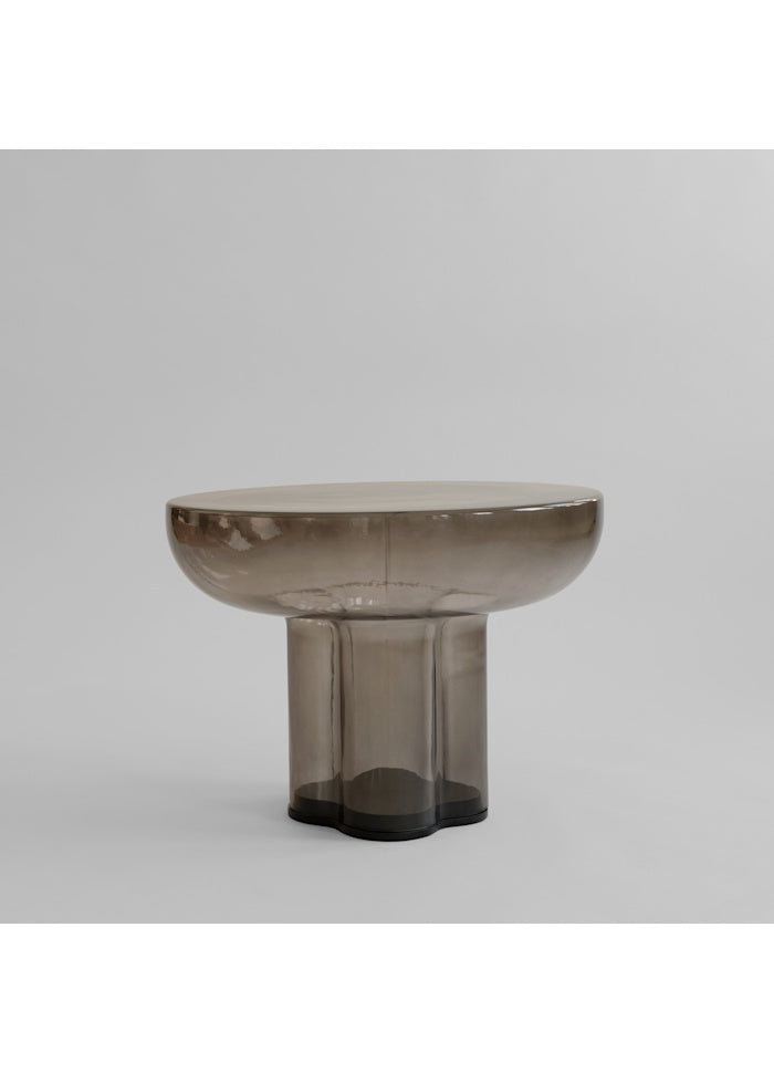 101 COPENHAGEN Coffee Table Τραπέζι Crown Table Low Smoked Forest Φυσητό Γυαλί Lx55 x W55 x H41 101 COPENHAGEN