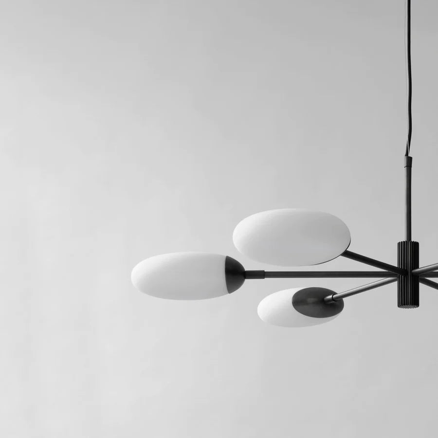 101 COPENHAGEN Φωτιστικό οροφής Φωτιστικό Οροφής Salon Chandelier Γκρι Μέταλλο/Γυαλί 86x98x32 cm 101 COPENHAGEN