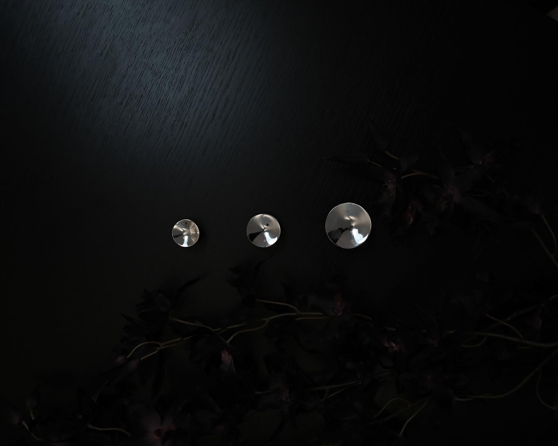 Διακοσμητικά Πόμολα / Κρεμάστρα HiHat Mini - Chrome Μεταλλικά Σετ Των 2 τμχ L3,5 x W3,5 x H2,5 cm 101 COPENHAGEN