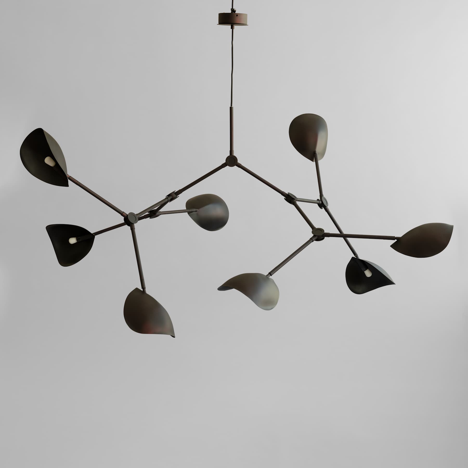 Φωτιστικό Οροφής Stingray Chandelier, Grande - Burned Black (5m) L177 x W142 x H70 cm 101 COPENHAGEN