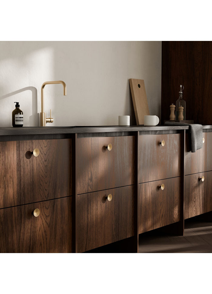 Διακοσμητικά Πόμολα/Κρεμάστρα Set/2 HiHat Medio Ορειχαλκος Brass Μεταλλικά Η2,5cm Ø 4.5 cm 101 COPENHAGEN