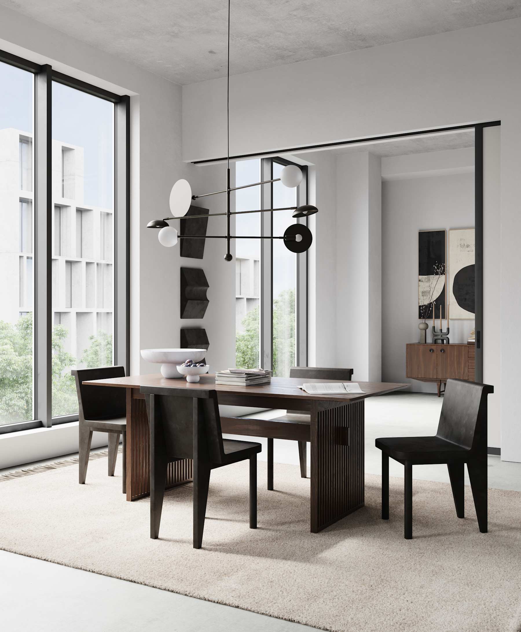 Φωτιστικό Οροφής Sahn Chandelier - Bronze (5m) L25 x W125 x H58 cm 101 COPENHAGEN