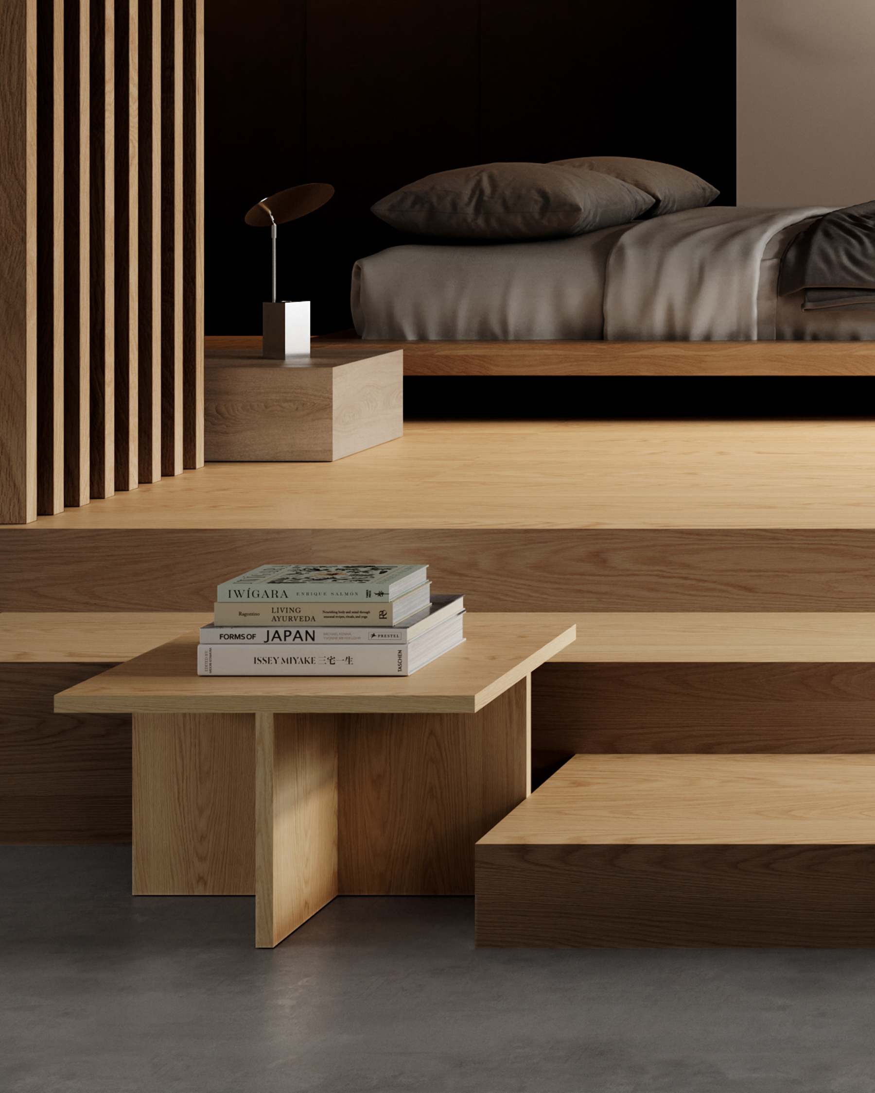 Τραπεζάκι Σαλονιού Brutus - Φυσικό Ξύλο Δρυός H36 x W60 x L60 cm 101 COPENHAGEN