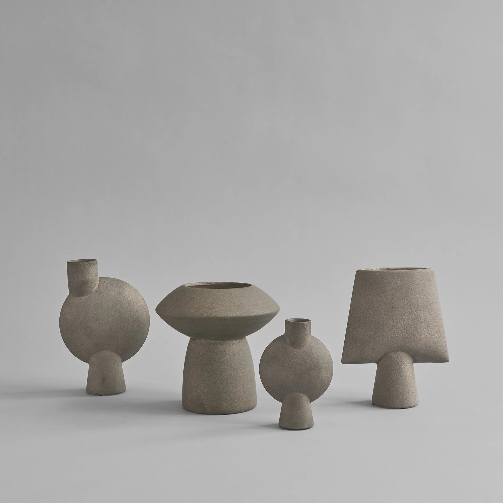 101 COPENHAGEN Βάζο Βάζο Sphere Bubl Medio Taupe Κεραμικό 26x18x8cm, 101 COPENHAGEN