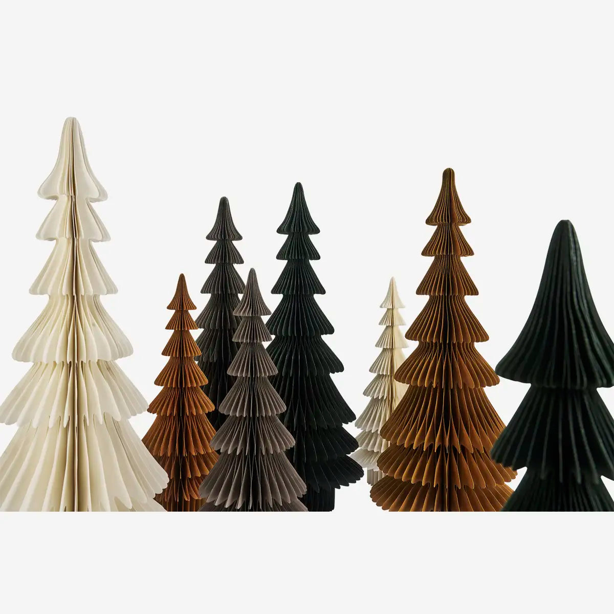 Χάρτινο Διακοσμητικό Χριστουγεννιάτικο Δέντρο - Ζεστό Πορτοκαλί Ø37 x H93 cm MADAM STOLTZ