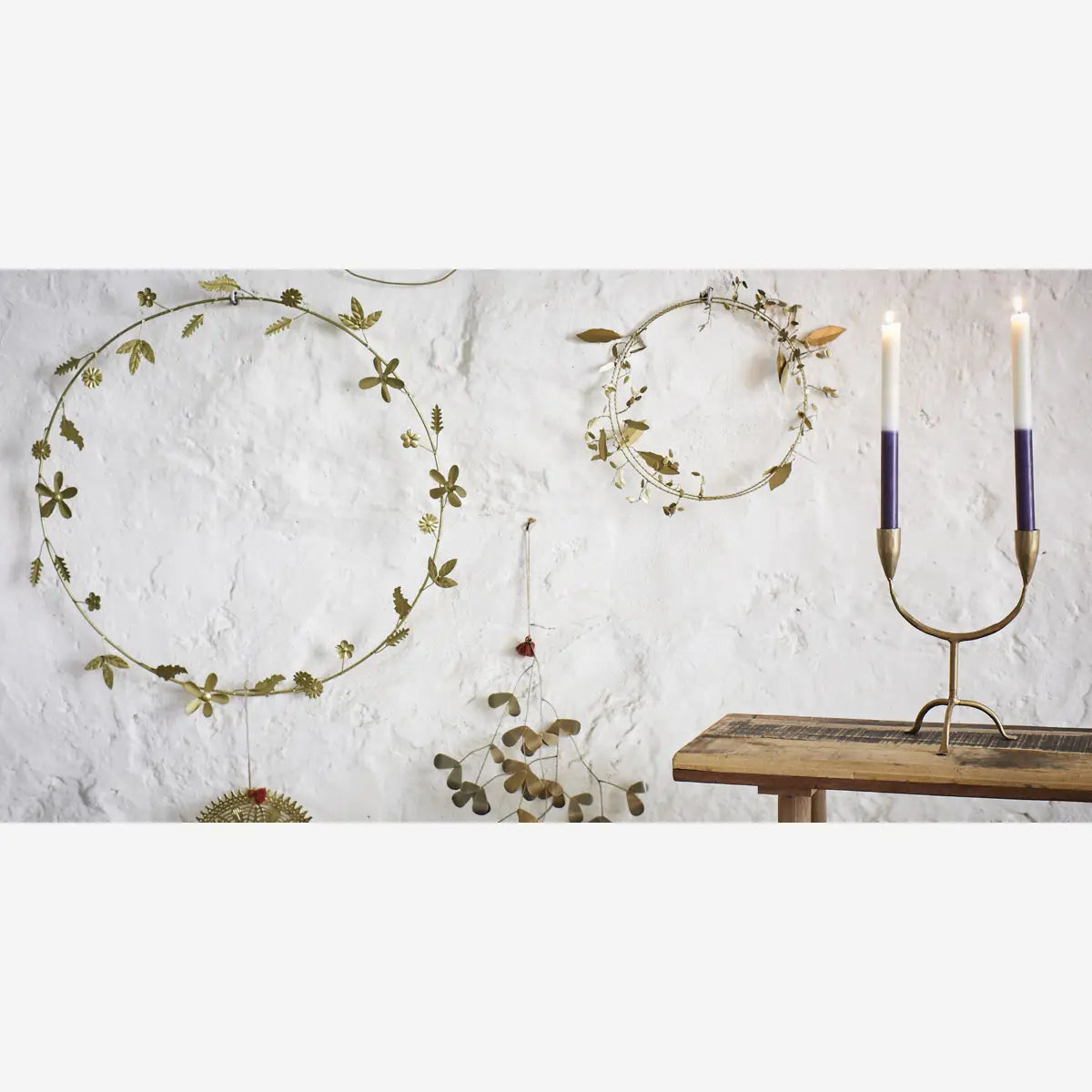 Σιδερένιο Διακοσμητικό Στεφάνι - Brass Ø35 cm MADAM STOLTZ