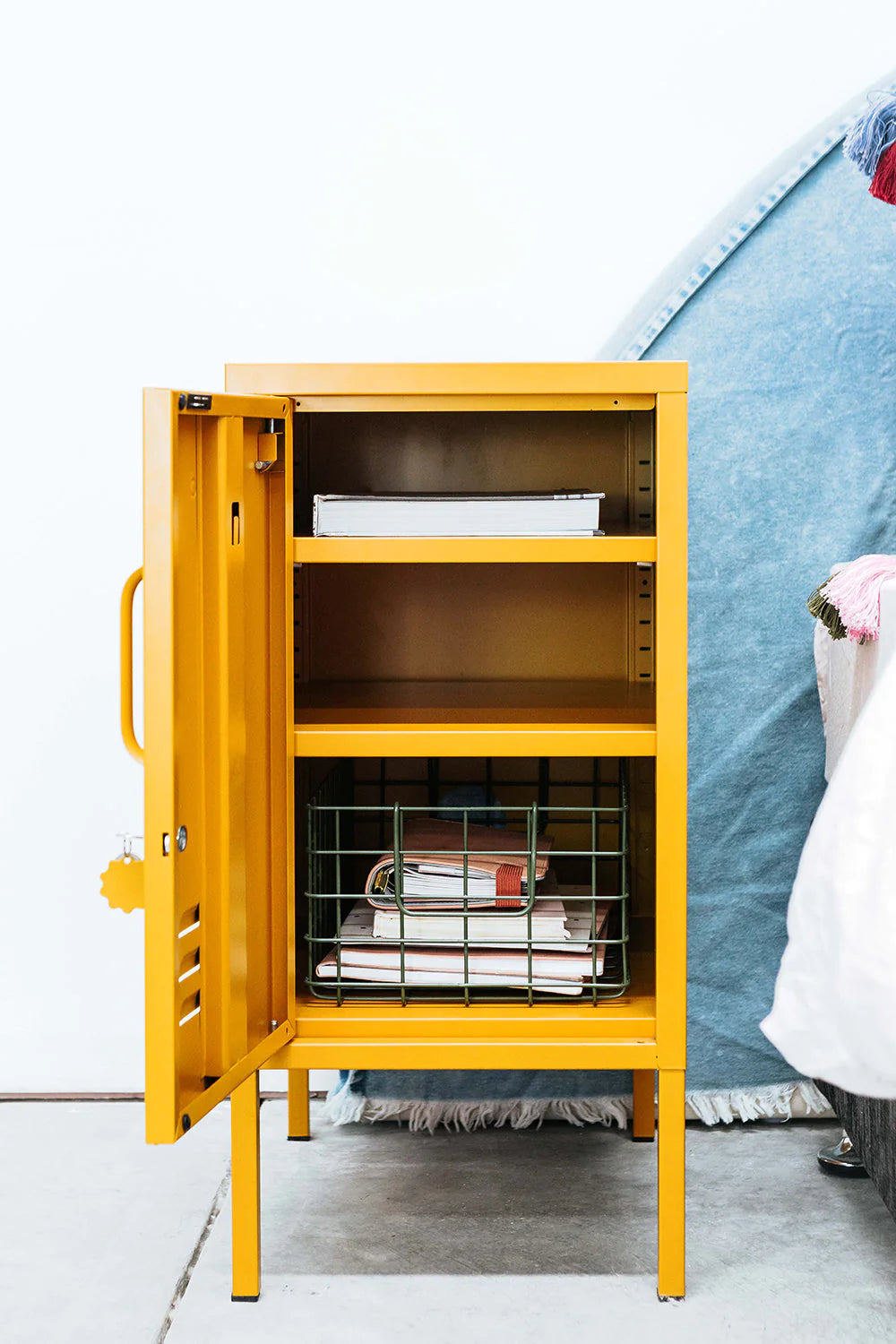 Mustard Ντουλάπι Μεταλλικό ντουλάπι Locker The Shorty in Blush Χάλυβα Μουσταρδί H72xW35xD46cm Mustard
