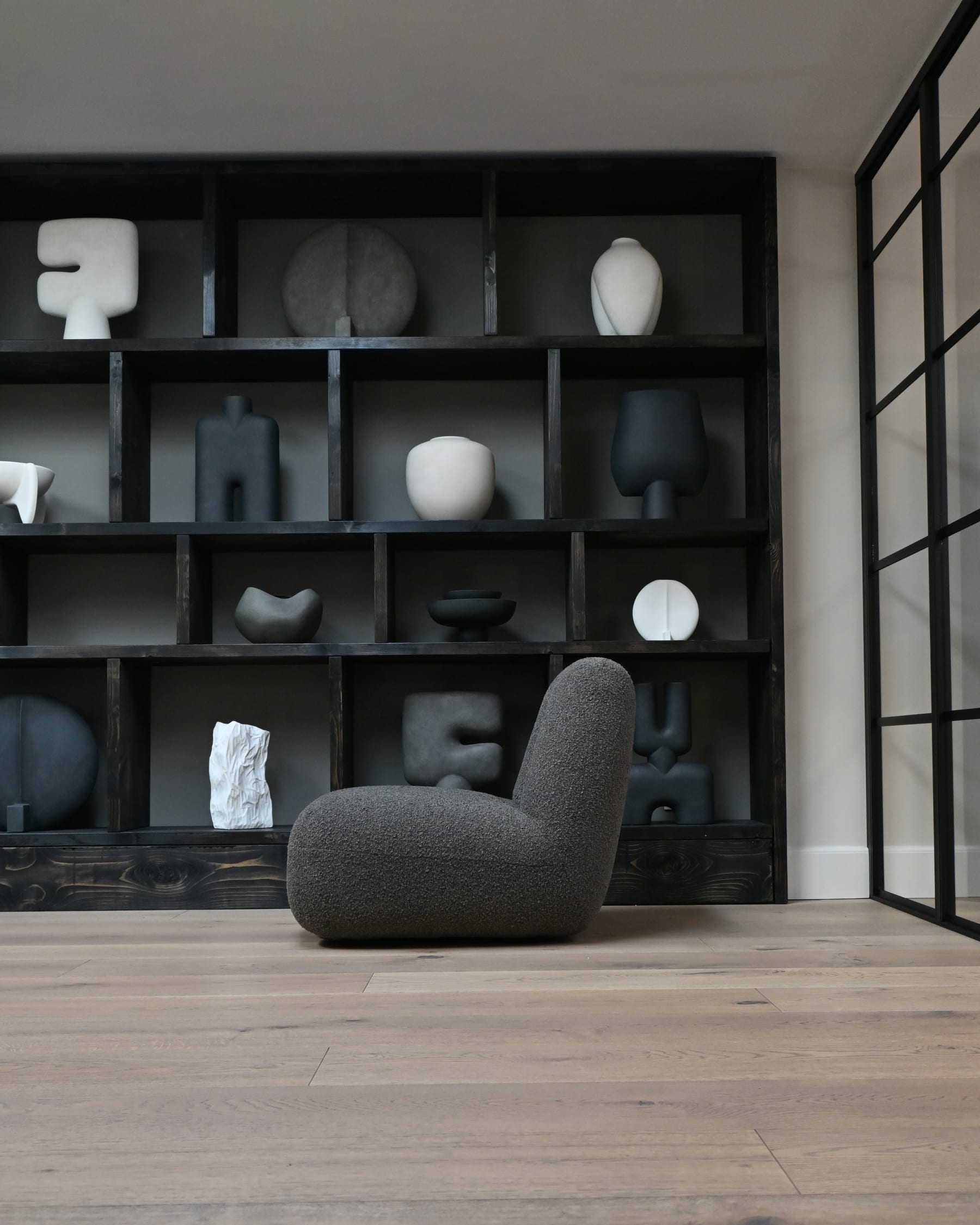 101 COPENHAGEN Πολυθρόνα Πολυθρόνα Toe Chair (A2635) Μπουκλέ Ύφασμα Σκούρο Taupe L70xW80xH72 cm 101 COPENHAGEN