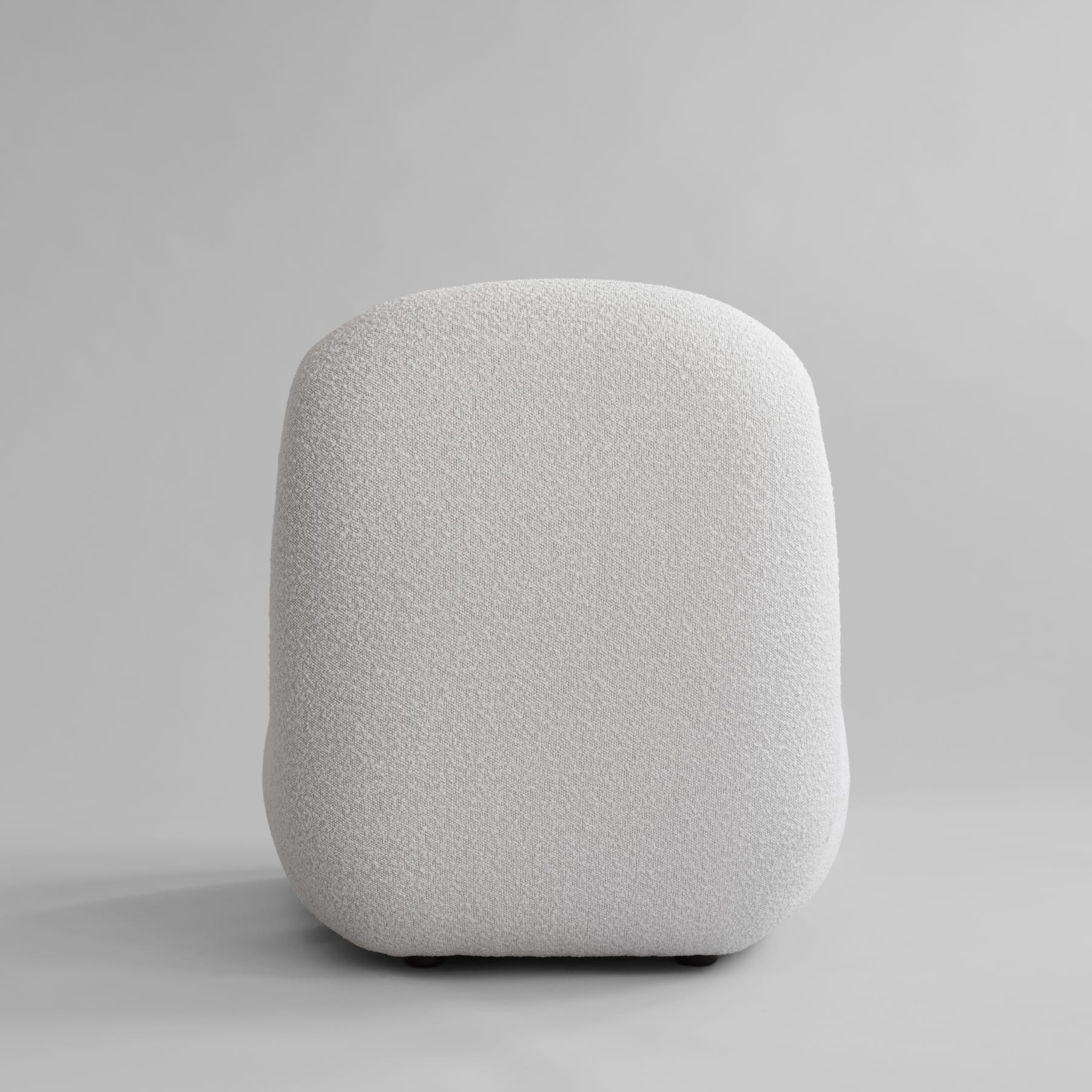 101 COPENHAGEN Πολυθρόνα Πολυθρόνα Toe Chair Flat Λευκή Μπουκλέ (Bouclé) L70xW92xH75 cm 101 COPENHAGEN