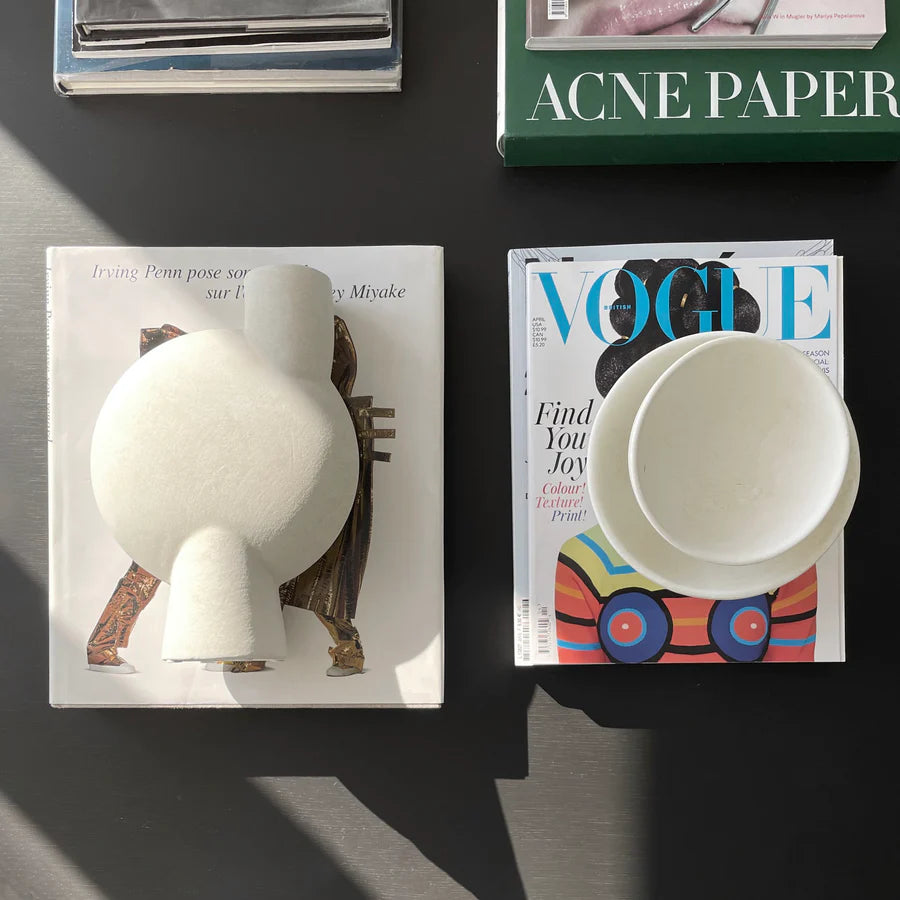101 COPENHAGEN Βάζο Sphere Bubl Medio Κεραμικό Διακοσμητικό Βάζο Άσπρο 26x18x8cm 101 COPENHAGEN