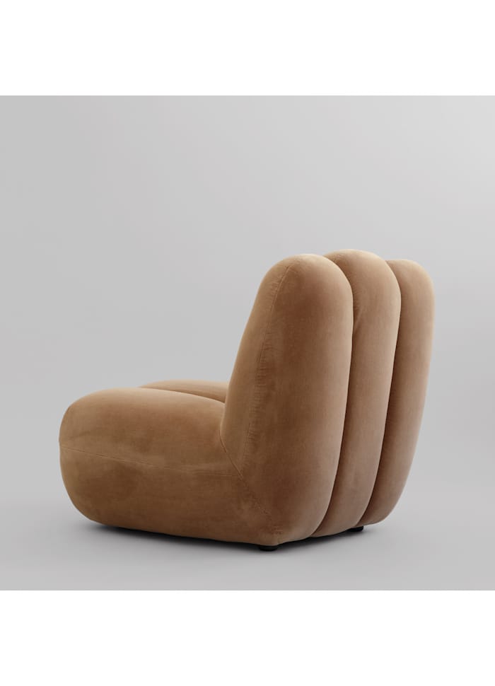 Πολυθρόνα Toe Chair - Velvet, Μπεζ Desert L70xW80xH72 cm 101 COPENHAGEN