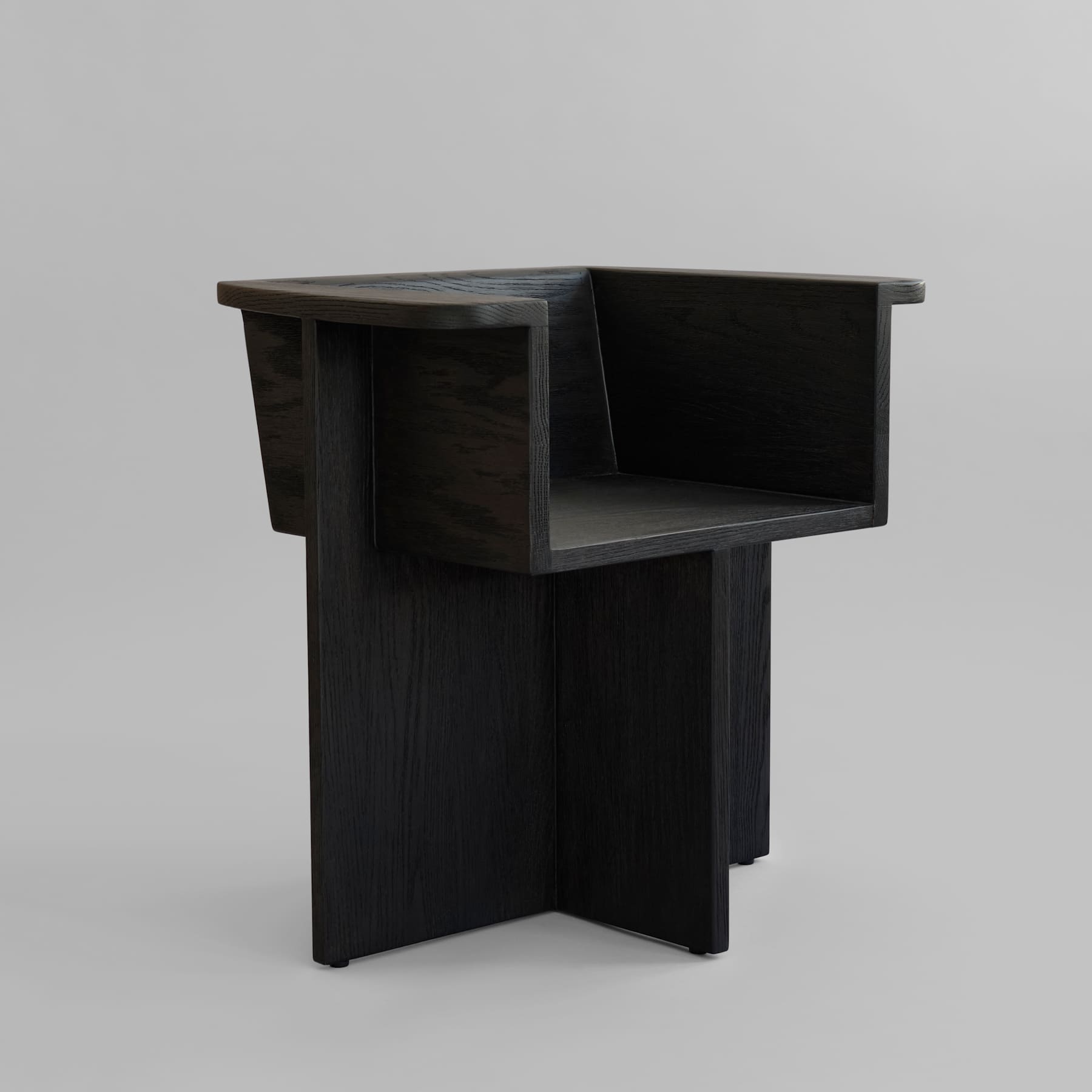 101 COPENHAGEN Καρεκλα Καρέκλα Τραπεζαρίας Brutus Dining Chair Coffee Black Δρυς L69 x W50 x H68 101 COPENHAGEN