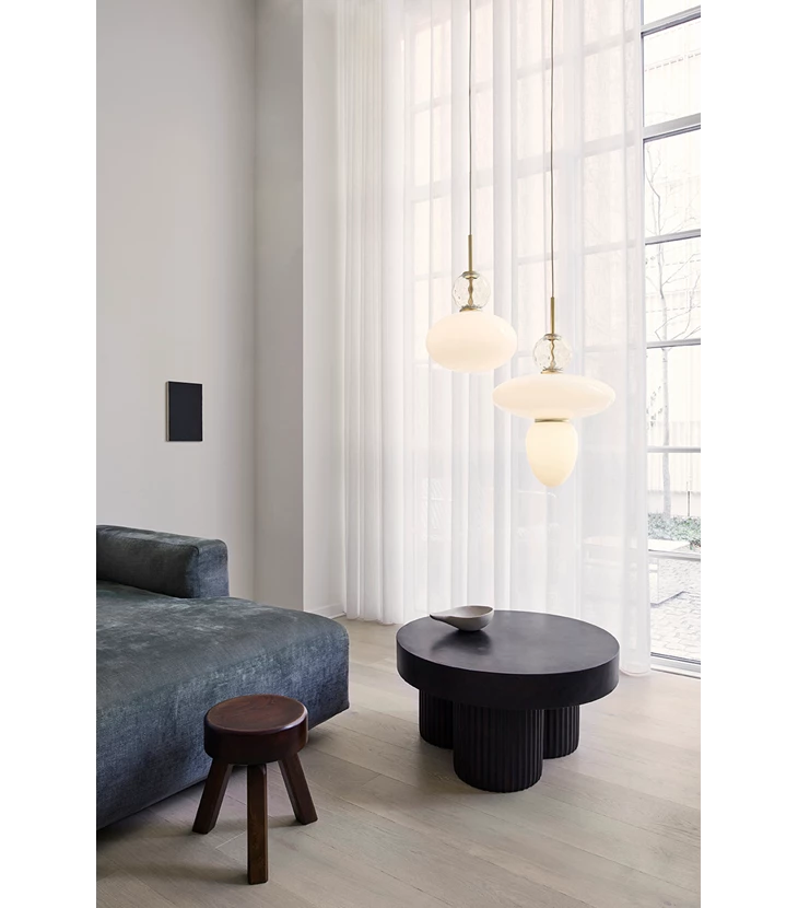 101 COPENHAGEN Φωτιστικό οροφής Φωτιστικό Οροφής Rizzatto 32 Γκρι Μέταλλο/Γυαλί ø30x44.8 cm 101 COPENHAGEN