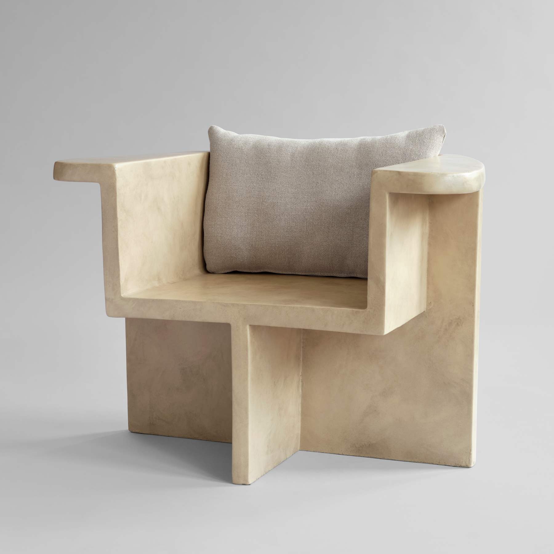 Μαξιλάρι Καρέκλας Σαλονιού Brutus Makura 11 - Λινό Απόχρωση Sand (8047-2) H10 x W36 x L60 cm 101 COPENHAGEN