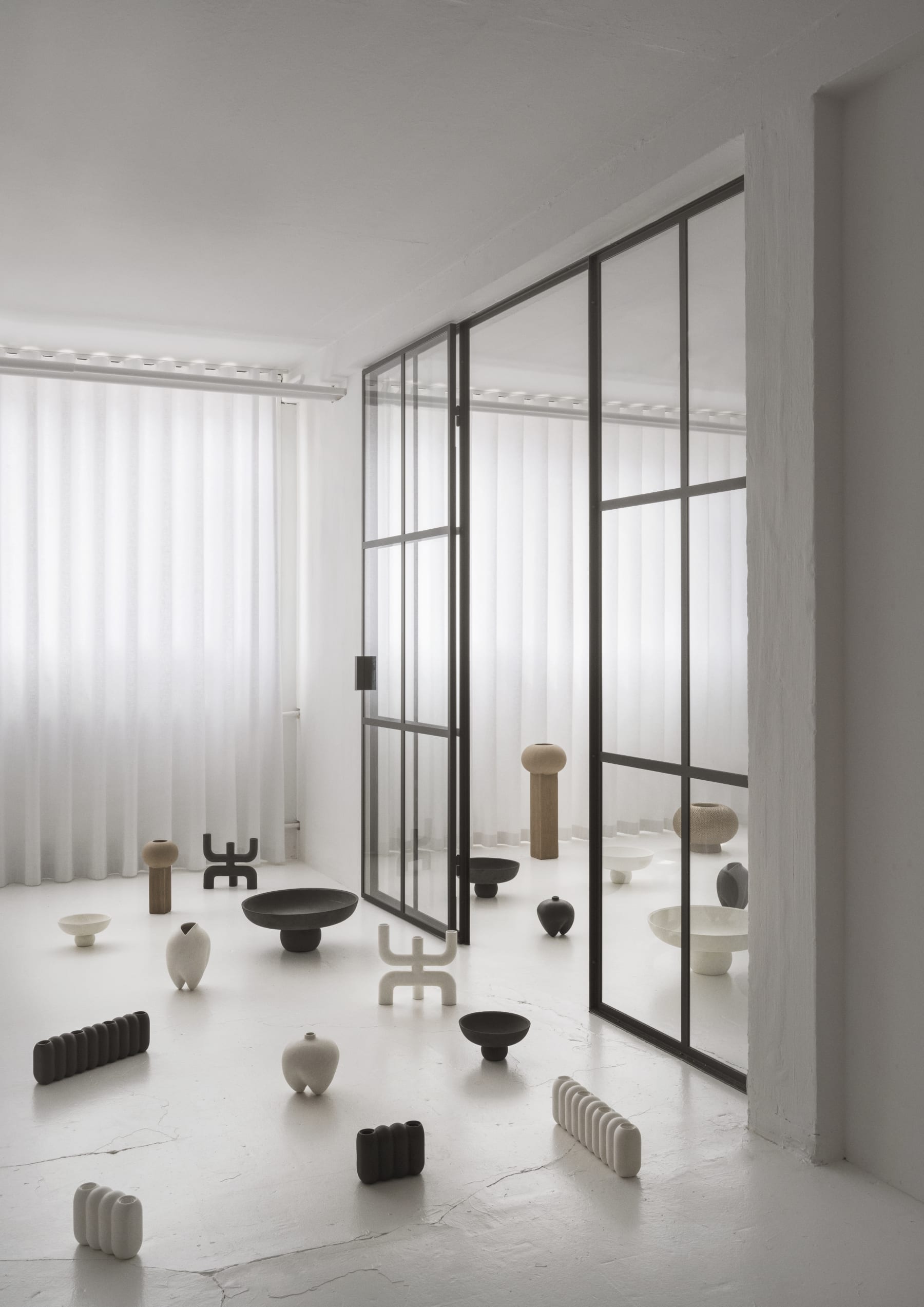 101 COPENHAGEN Βάζο Βάζο, Sumo Petit, Μαύρο/Καφέ, Κεραμικό, H15x W15x L15cm 101 Copenhagen