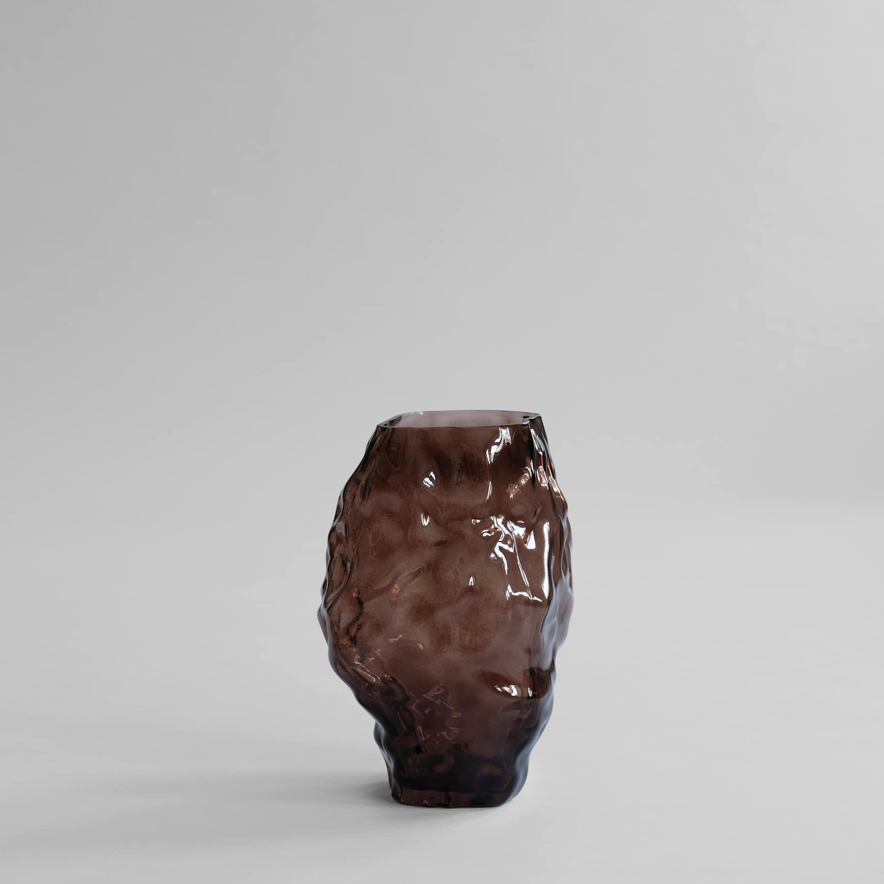 101 COPENHAGEN ΒΑΖΟ Βάζο Katachi Medio / Γυάλινο / Smoked Forest L23.6 / W23.6 / H35 101 COPENHAGEN