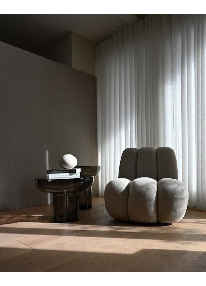 101 COPENHAGEN Coffee Table Τραπέζι Crown Table Low Smoked Forest Φυσητό Γυαλί Lx55 x W55 x H41 101 COPENHAGEN