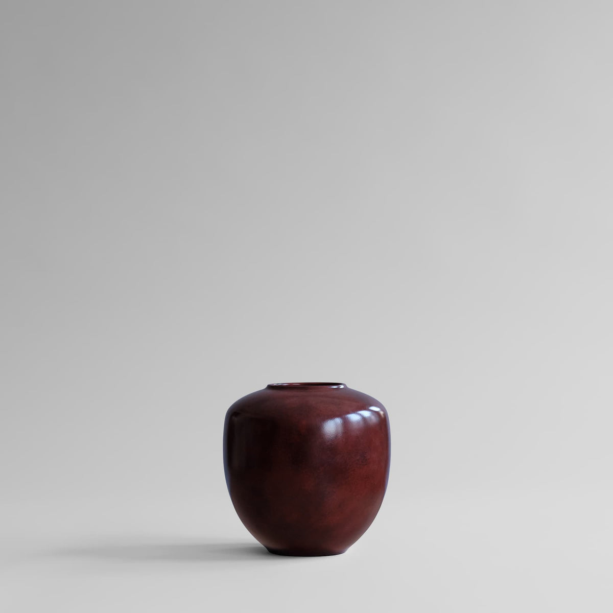 Βάζο Sunao Medio - Κεραμικό Μπορντό H30 x W30 x L30 cm 101 COPENHAGEN