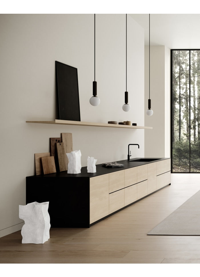 101 COPENHAGEN Βάζο Βάζο Kami Medio Κεραμικό Άσπρο 16x15x35 cm 101 COPENHAGEN