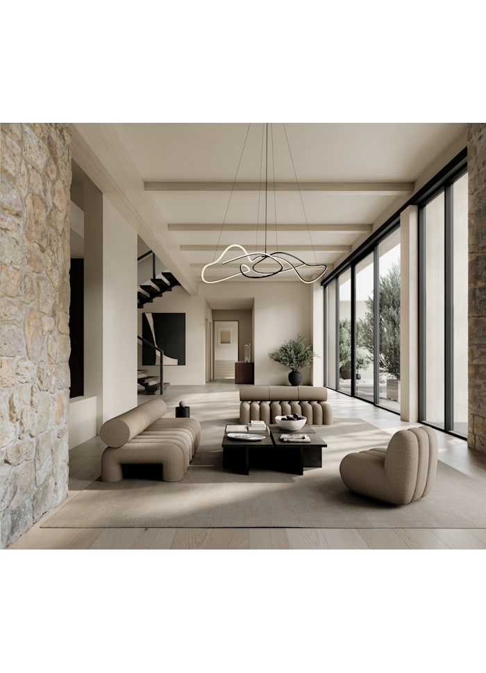 101 COPENHAGEN Διακοσμητικός Δίσκος Μπολ Σαλάτας Native Hexa Κεραμικό Άσπρο Birch H16 cm x W 44,5 cm x L45 cm 101 COPENHAGEN