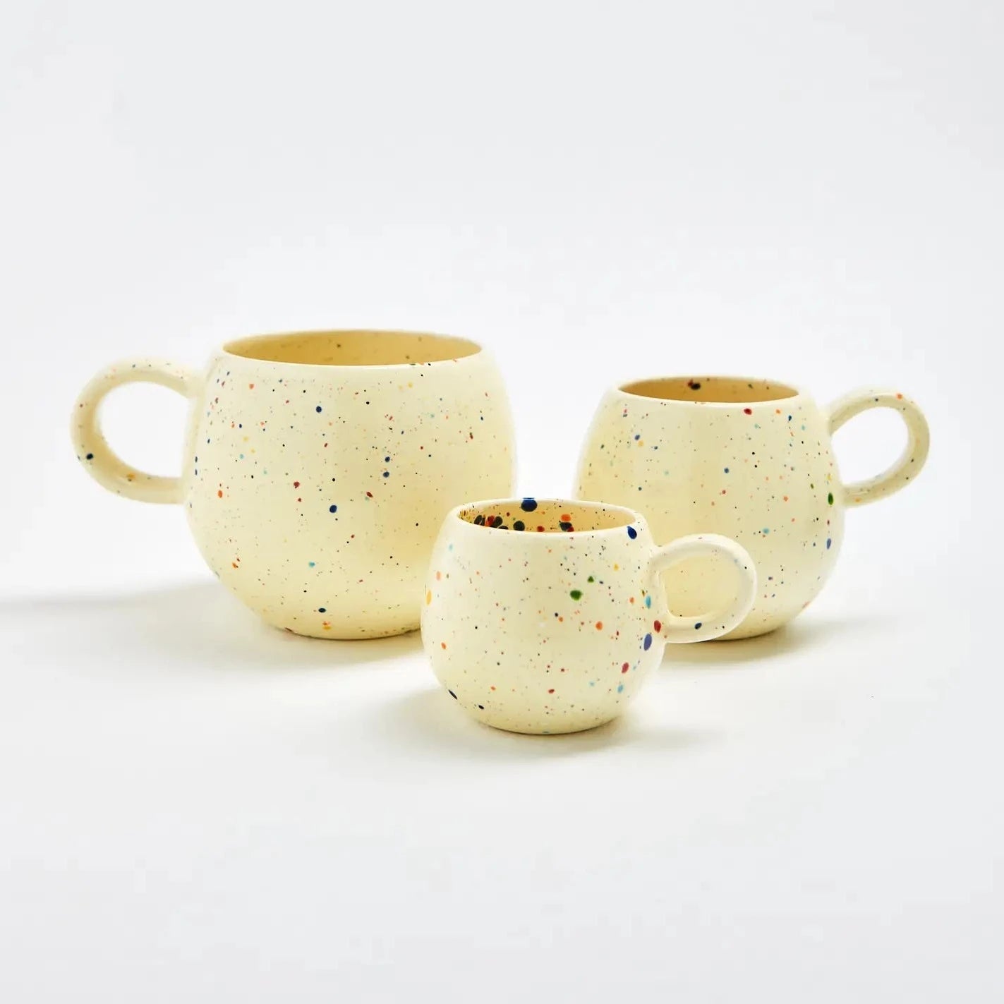 EGG BACK HOME MUG Φλυτζάνι Σοκολάτας New Party Ball Mug 500ml Κίτρινο Κεραμικό D9xΗ11cm EGG BACK HOME