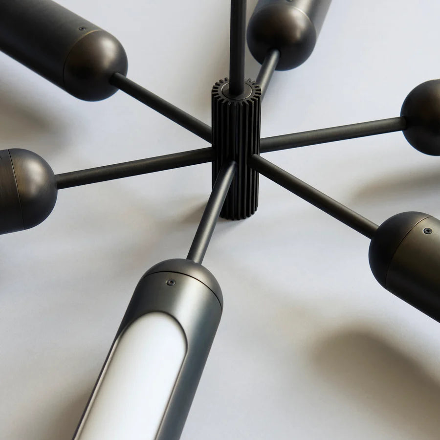 Φωτιστικό Οροφής Bullet Chandelier Μεταλλικό/Γυαλί Μπρονζέ L125xW125xH32 101 COPENHAGEN Media 1 of 8
