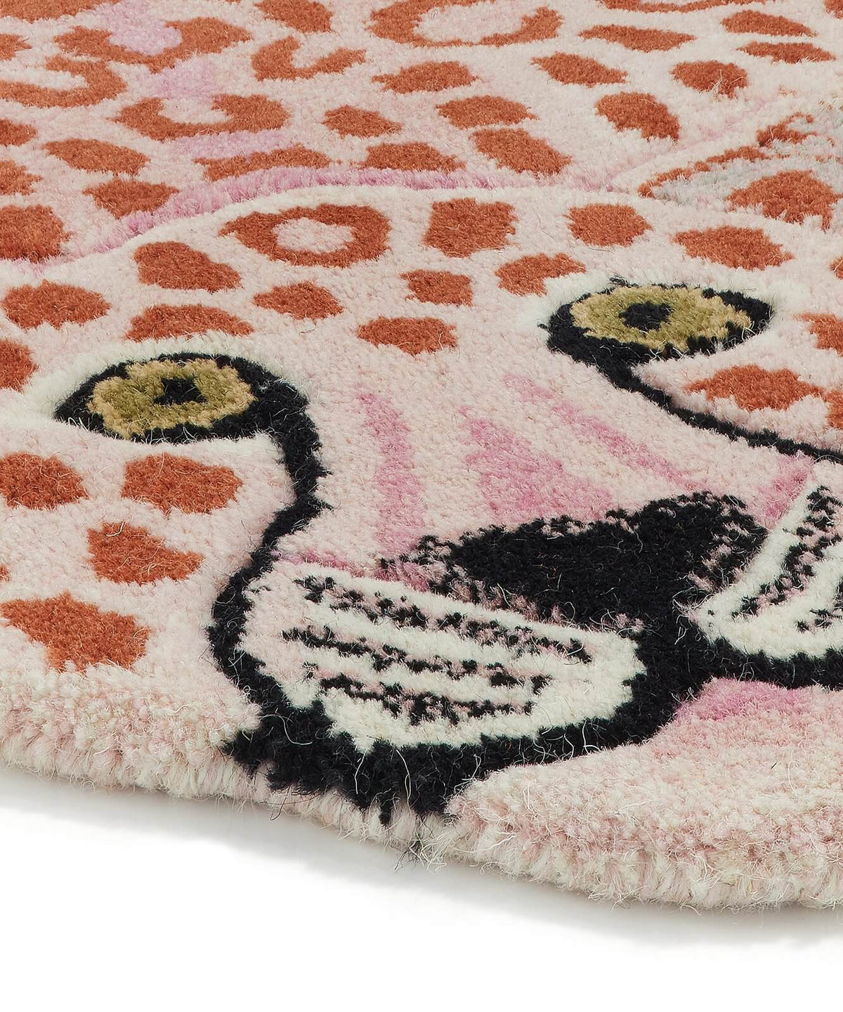 Χαλί Pinky Leopard Large - Μάλλινο Βαμβακερό Ροζ 150 x 88 x 2 cm Doing Goods