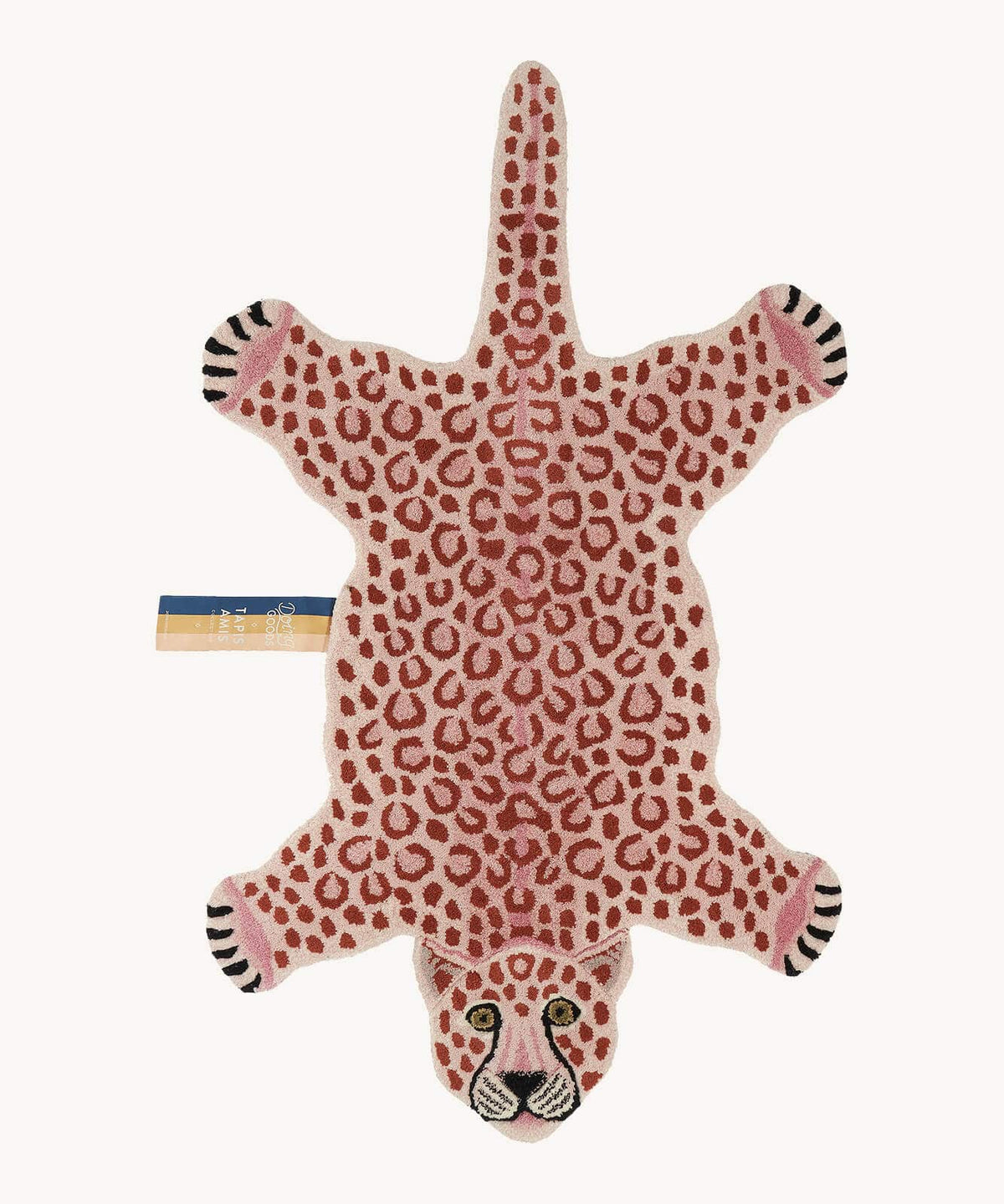 Χαλί Pinky Leopard Large - Μάλλινο Βαμβακερό Ροζ 150 x 88 x 2 cm Doing Goods