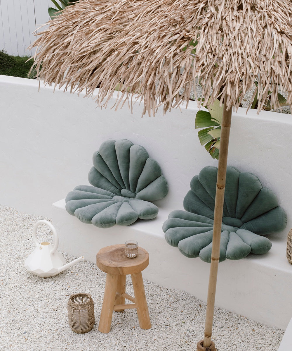 GARDEN GLORY Ποτιστήρι Μαξιλάρι Κήπου Shell Βελβετ Ευκάληπτος D14xL47xW75 cm Garden Glory