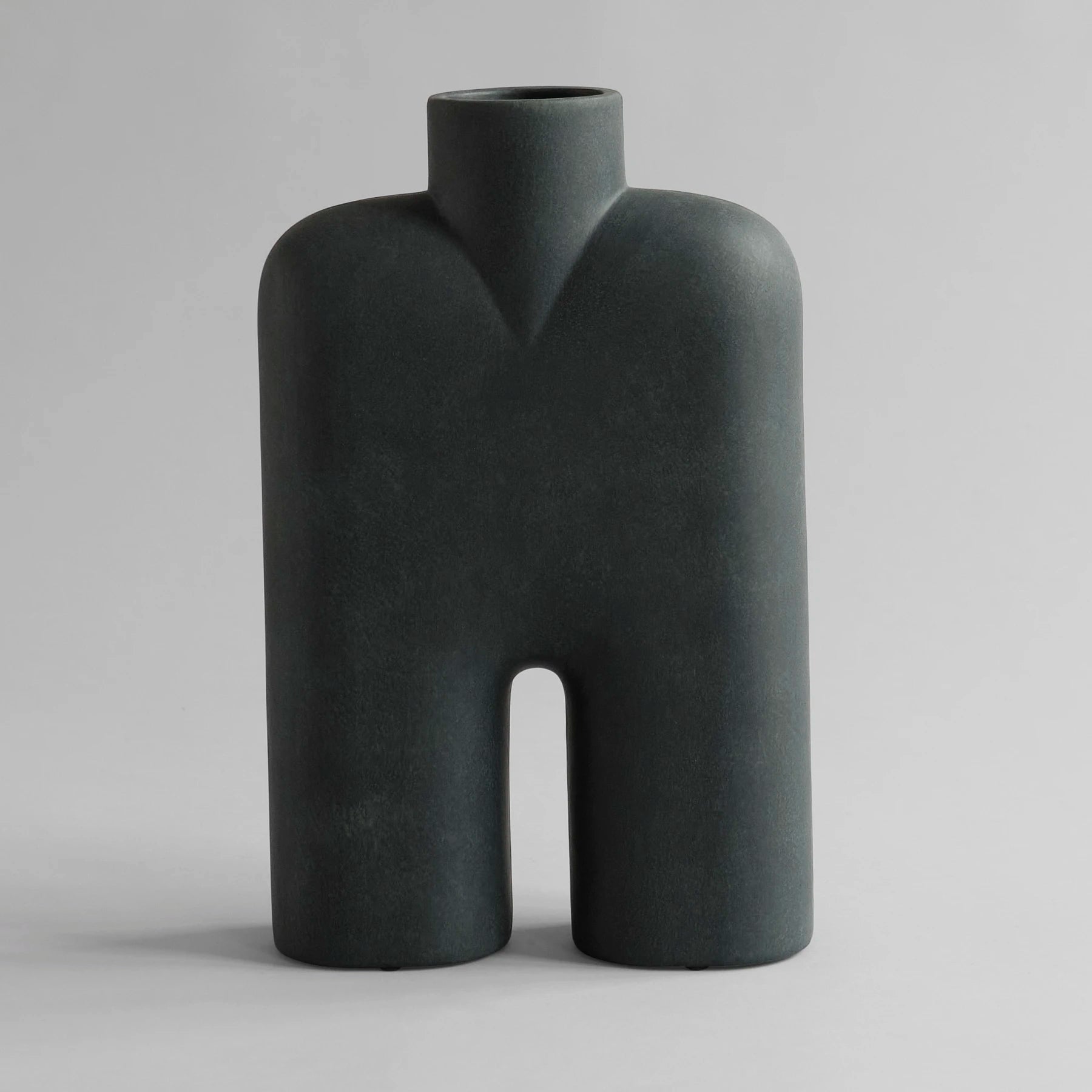 101 COPENHAGEN Βάζο Βάζο, Cobra Tall Hexa, Κεραμικό, Μαύρο, 63x14x39cm ,101 COPENHAGEN