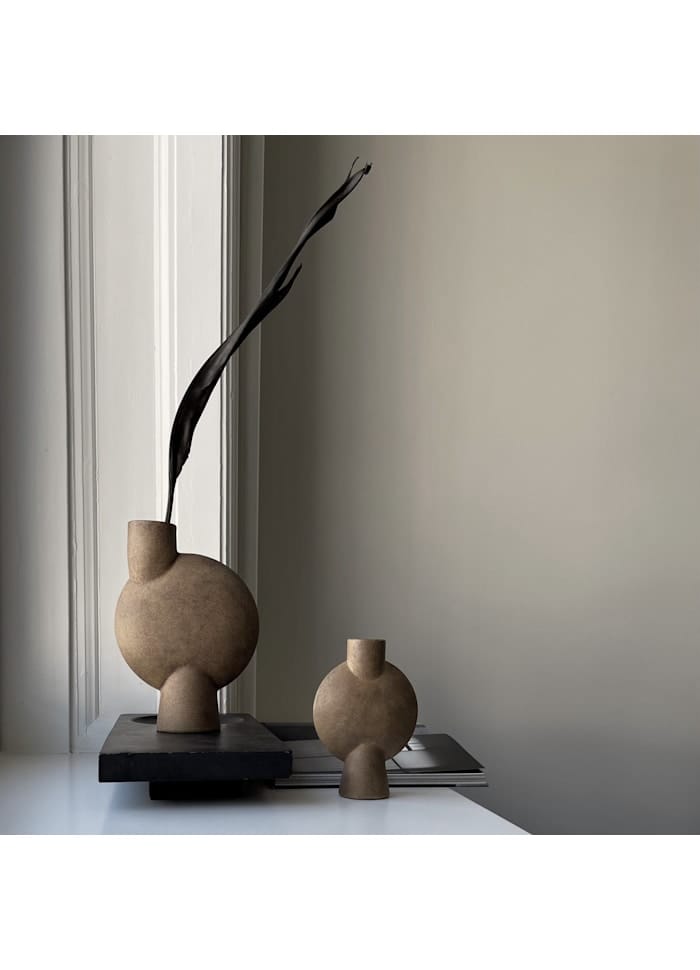 Βάζο Sphere Vase Bubl, Mini ΄Ωχρα Κεραμικό H19 cm x W6 cm x L14 cm 101 COPENHAGEN