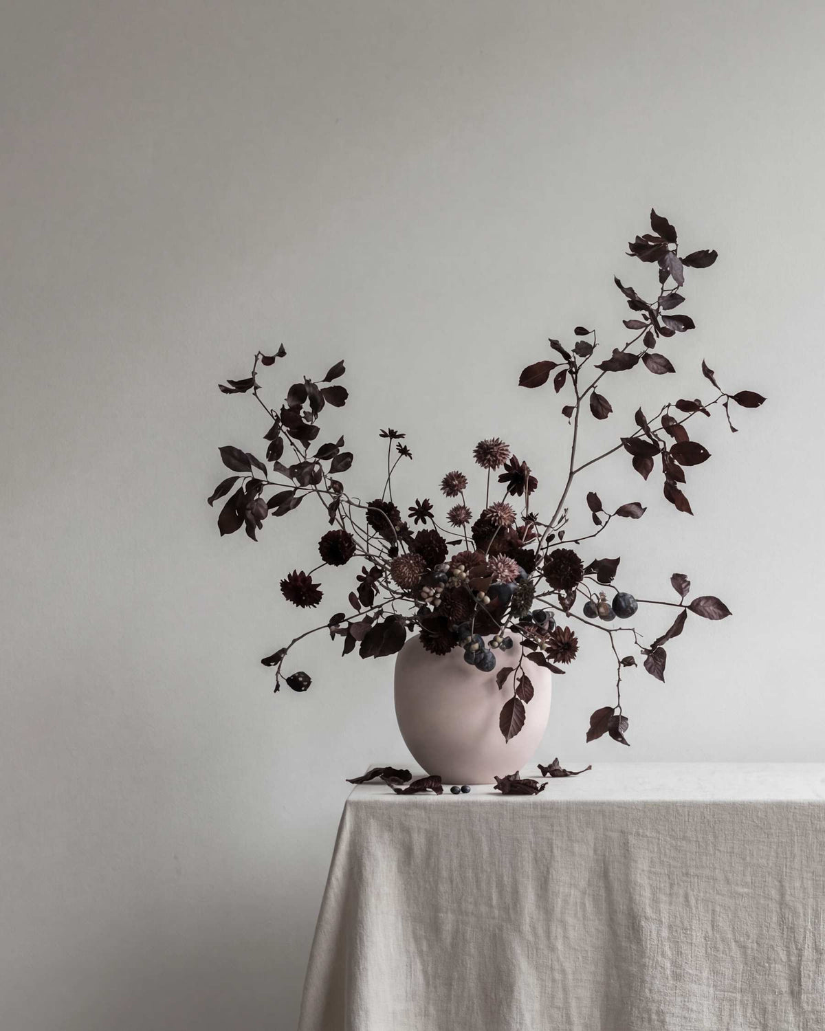 Βάζο Sunao Medio - Κεραμικό Ανοιχτό Ροζ H30 x W30 x L30 cm 101 COPENHAGEN