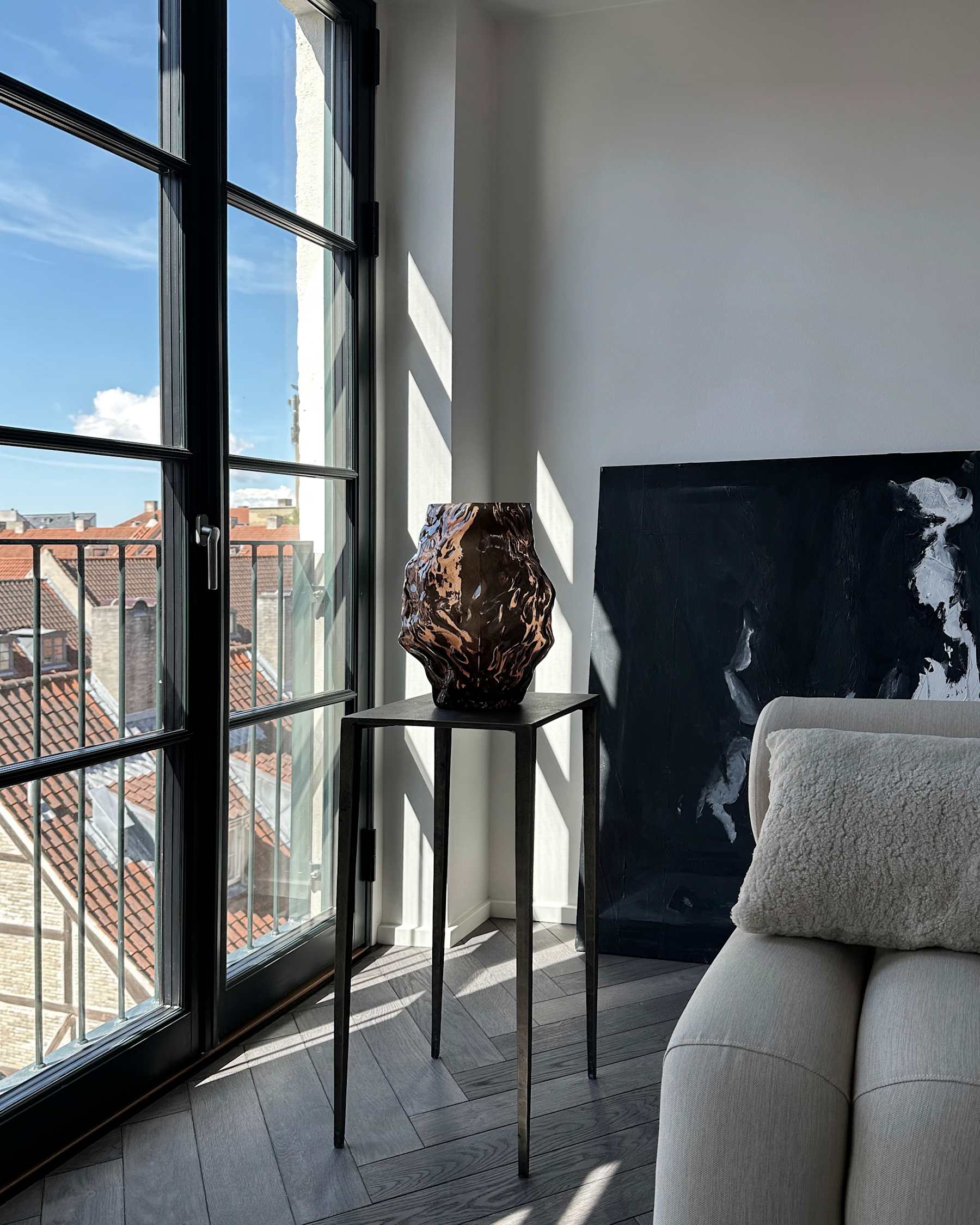 101 COPENHAGEN ΒΑΖΟ Βάζο Katachi Medio / Γυάλινο / Smoked Forest L23.6 / W23.6 / H35 101 COPENHAGEN