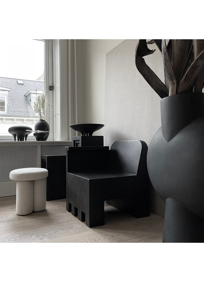 101 COPENHAGEN Καρεκλα Καρέκλα Kamodo Chair Καφέ Fiber Concrete H 72 cm x W 62 cm x L 54 cm x L 52 cm 101 COPENHAGEN