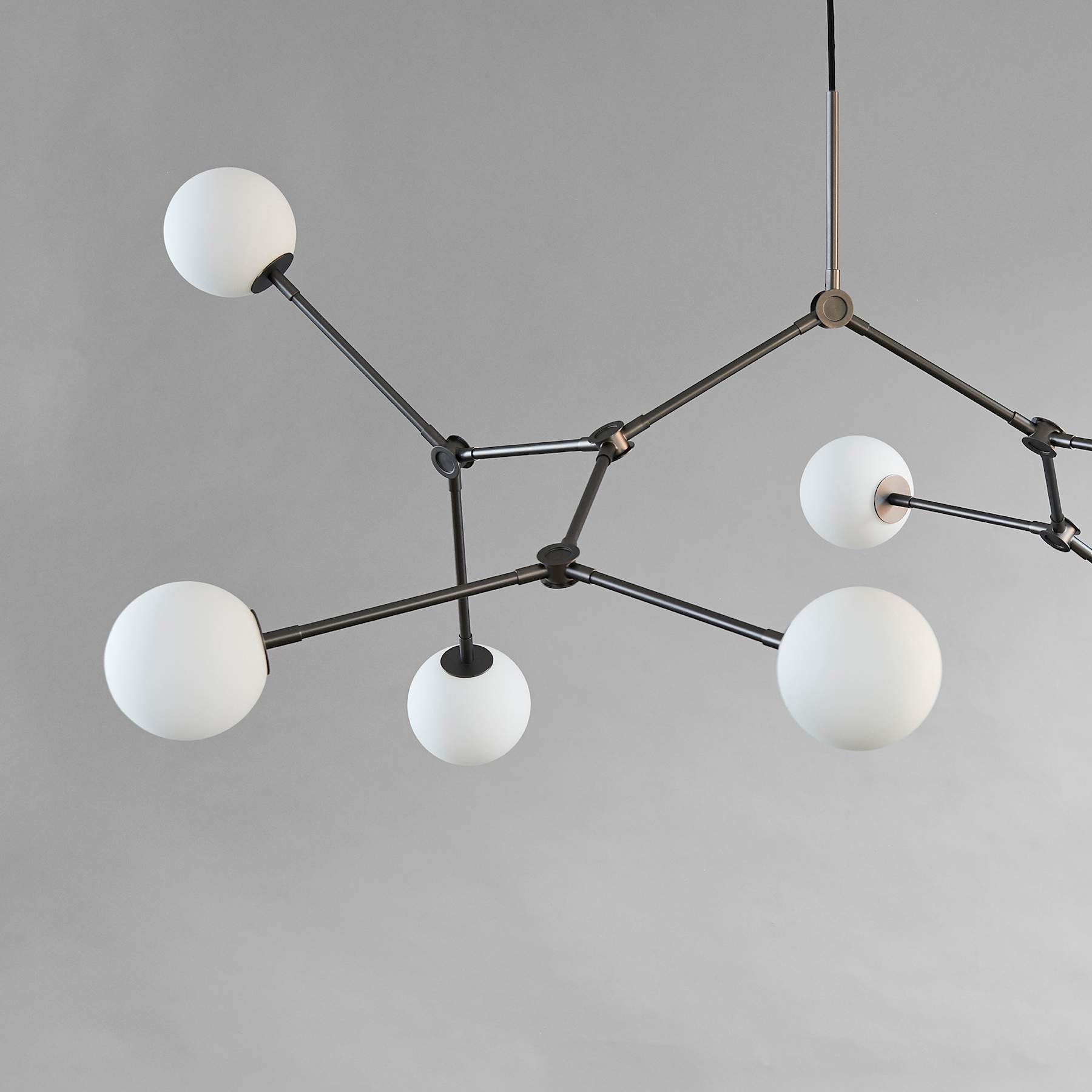 Φωτιστικό Οροφής Drop Chandelier Bulp - Grey (5m)  L157 x W85 x H15 cm 101 COPENHAGEN
