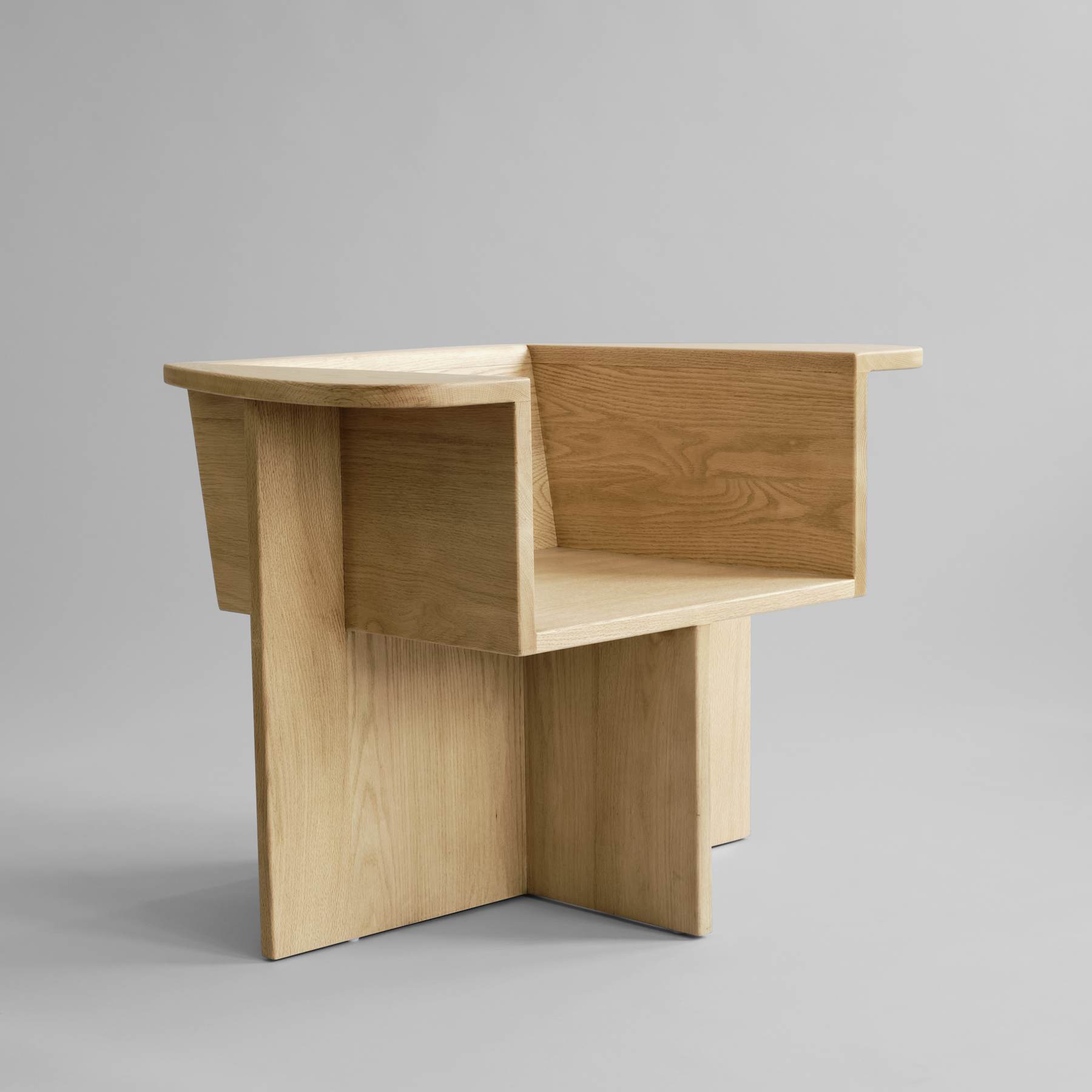 Καρέκλα Σαλονιού Brutus - Φυσικό Ξύλο Δρυός H65 x W92 x L63 cm 101 COPENHAGEN