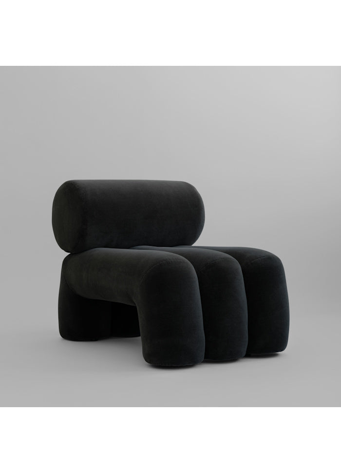 Καρέκλα Σαλονιού Foku - Peat Velvet Γκρι H70 x W65 x L92 cm 101 COPENHAGEN