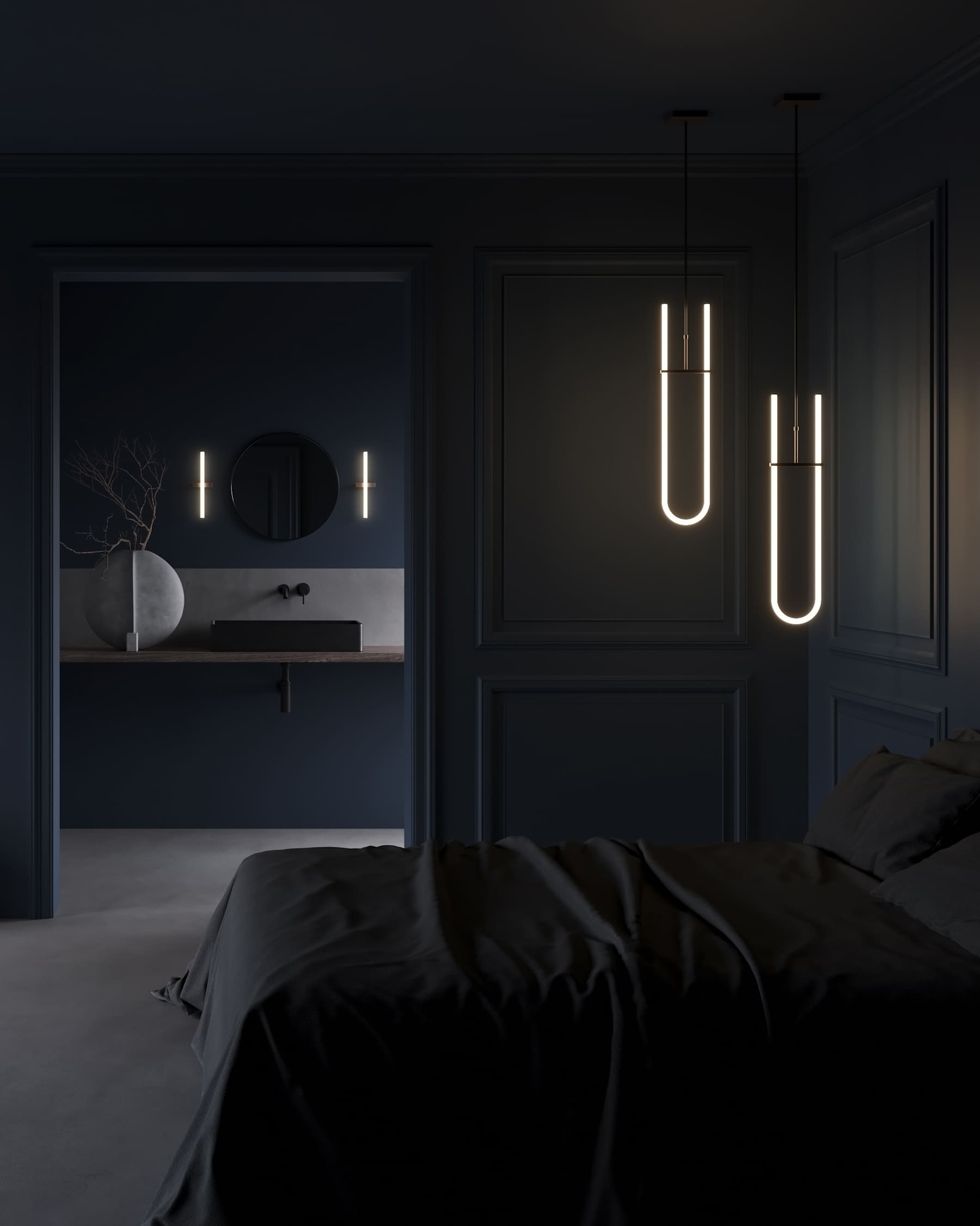 Κρεμαστό Φωτιστικό Curve Pendant Lamp - Bronze (5m) H70 x W2 x L16 cm / E14-2W-230V 101 COPENHAGEN