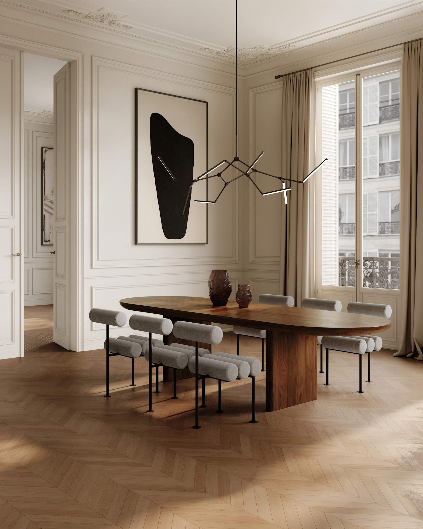101 COPENHAGEN ΒΑΖΟ Βάζο Katachi Medio / Γυάλινο / Smoked Forest L23.6 / W23.6 / H35 101 COPENHAGEN