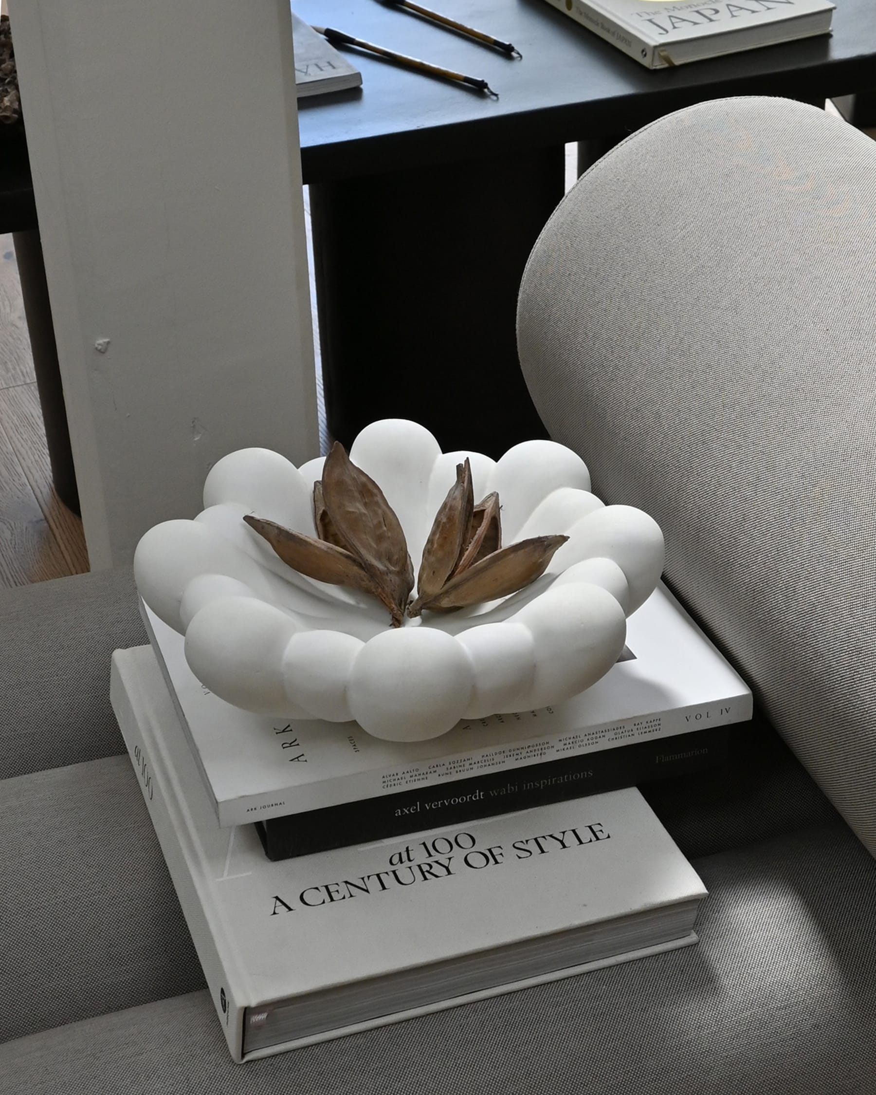 101 COPENHAGEN Διακοσμητικός Δίσκος Δίσκος Bloom, Medio Λευκός 28,5 x 10,5 101 COPENHAGEN