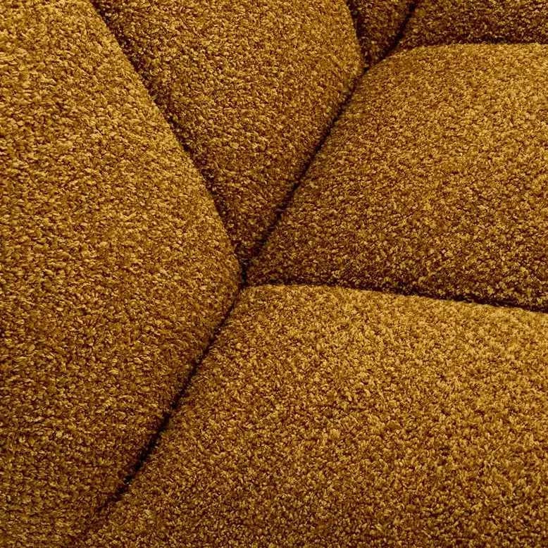 Πολυθρόνα Σαλονιού BOUCLE Polyester Μουσταρδί 73x87x72 cm Madam Stoltz