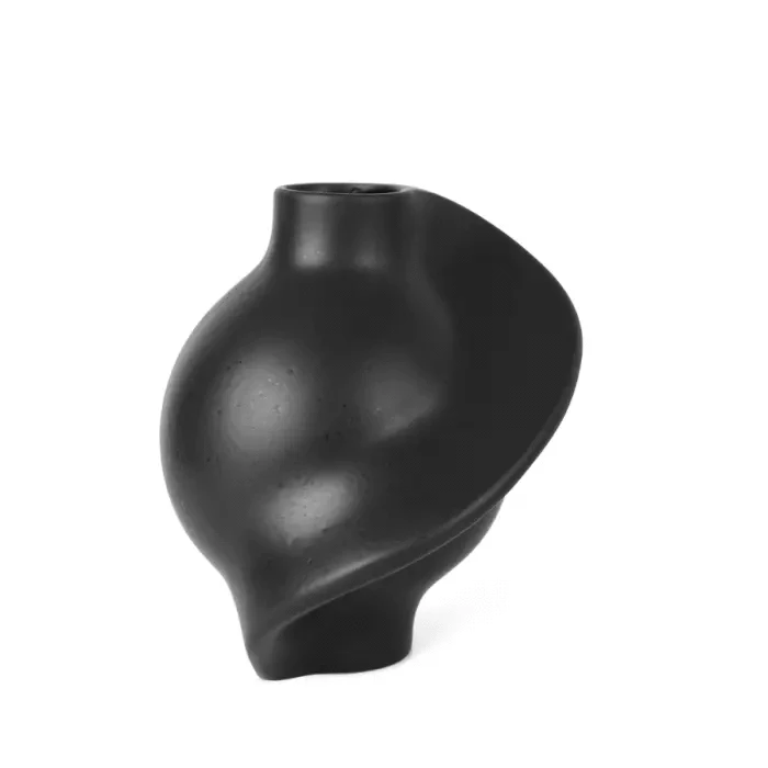 Βάζο Pirout 01 Κεραμικό Μαύρο Ø7-21 H22 cm LOUISE ROE