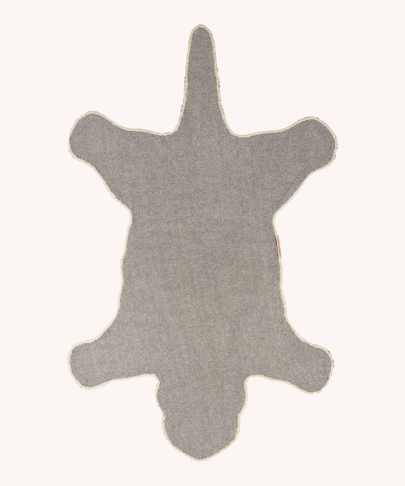 Χαλί Snowy Tiger Large - Μάλλινο Βαμβακερό Άσπρο Μαύρο 150 x 90 x 2 cm Doing Goods