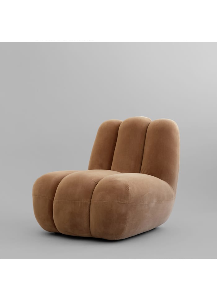 Πολυθρόνα Toe Chair - Velvet, Μπεζ Desert L70xW80xH72 cm 101 COPENHAGEN
