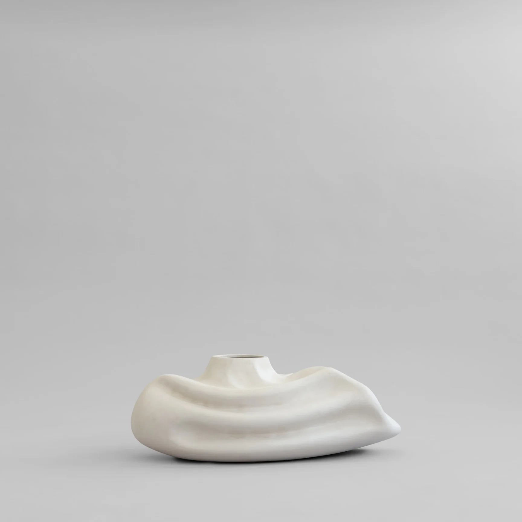 101 COPENHAGEN ΒΑΖΟ Βάζο Wabi Fat Birch Off White Κεραμικό L57 x W40 x H23 CM 101 COPENHAGEN