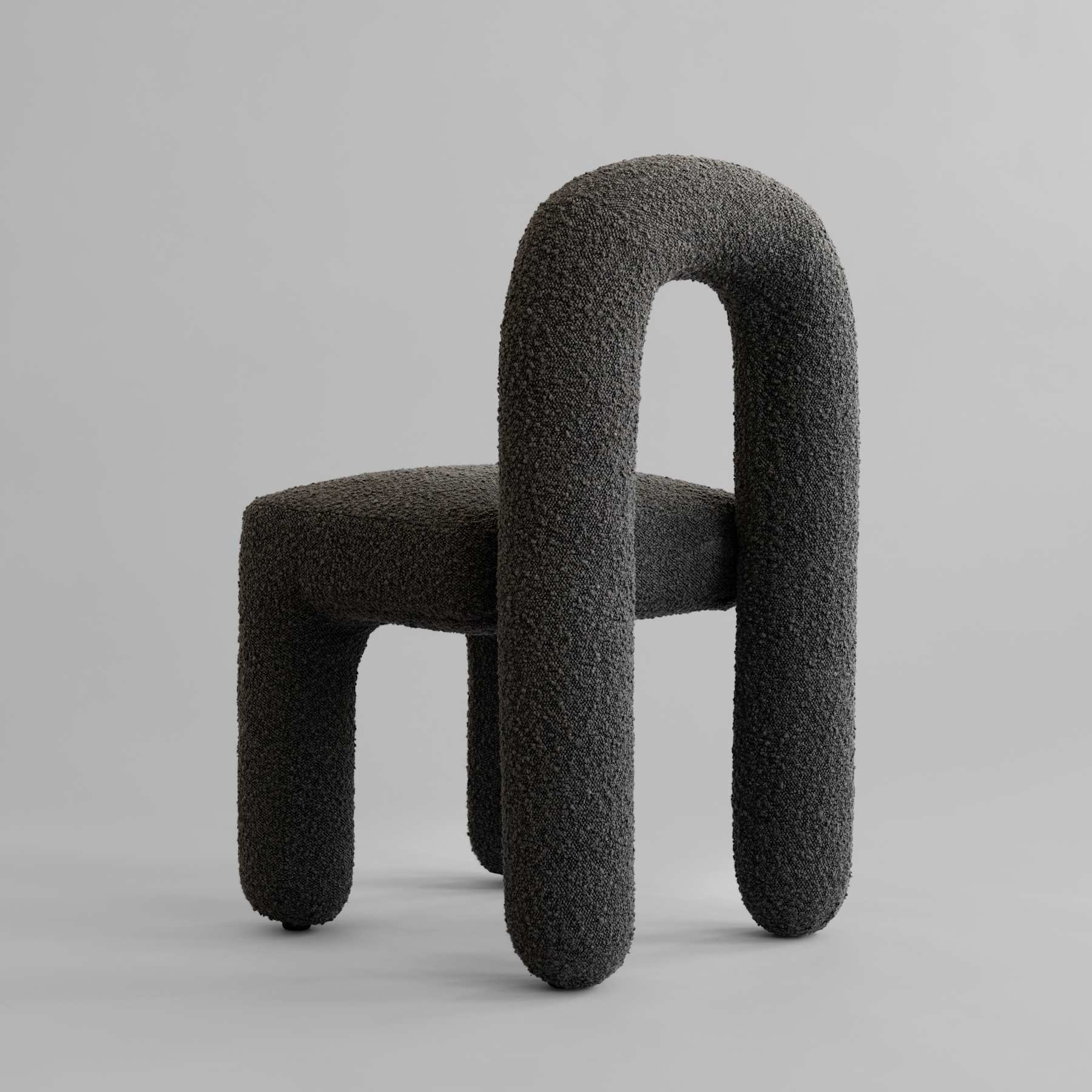 Καρέκλα Τραπεζαρίας Daiku - Μπουκλέ Deep Taupe H82 x W53 x L46 cm 101 COPENHAGEN