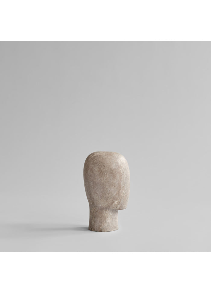 ead Sculpture, Mini - Silver Travertine Η25xL14xW16cm 101 COPENHAGEN